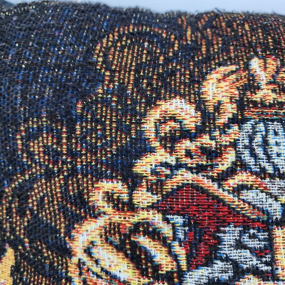 VTG x2 Harry Potter Hogwarts Crest/Marauder's Map Woven Tapestry Throw Pillows - Picture 3 of 16